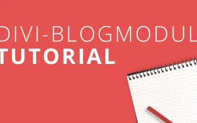 Einrichtung eines Blogs mit dem Divi-Pagebuilder.