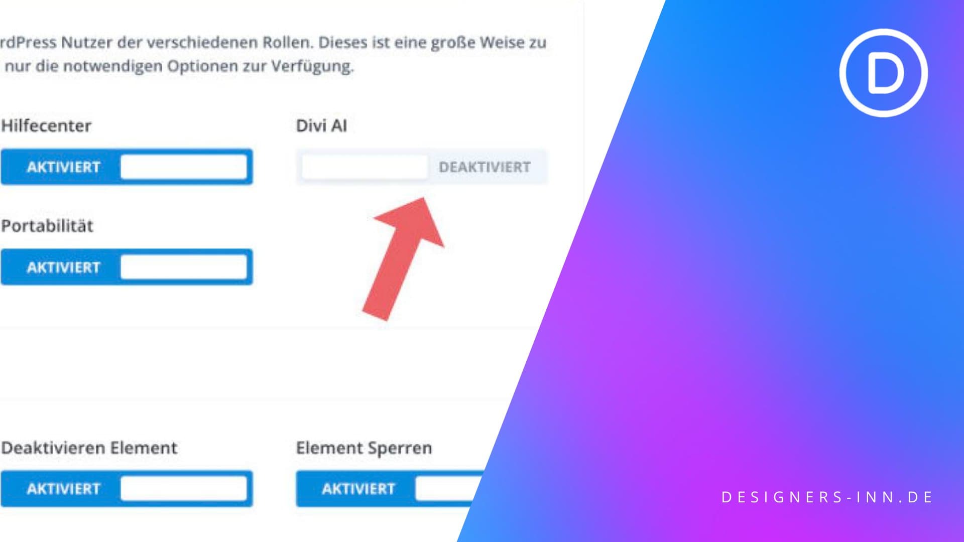 Divi Ki deaktiviert? So gehts! cover Divi Ki deaktiviert? So gehts! cover
