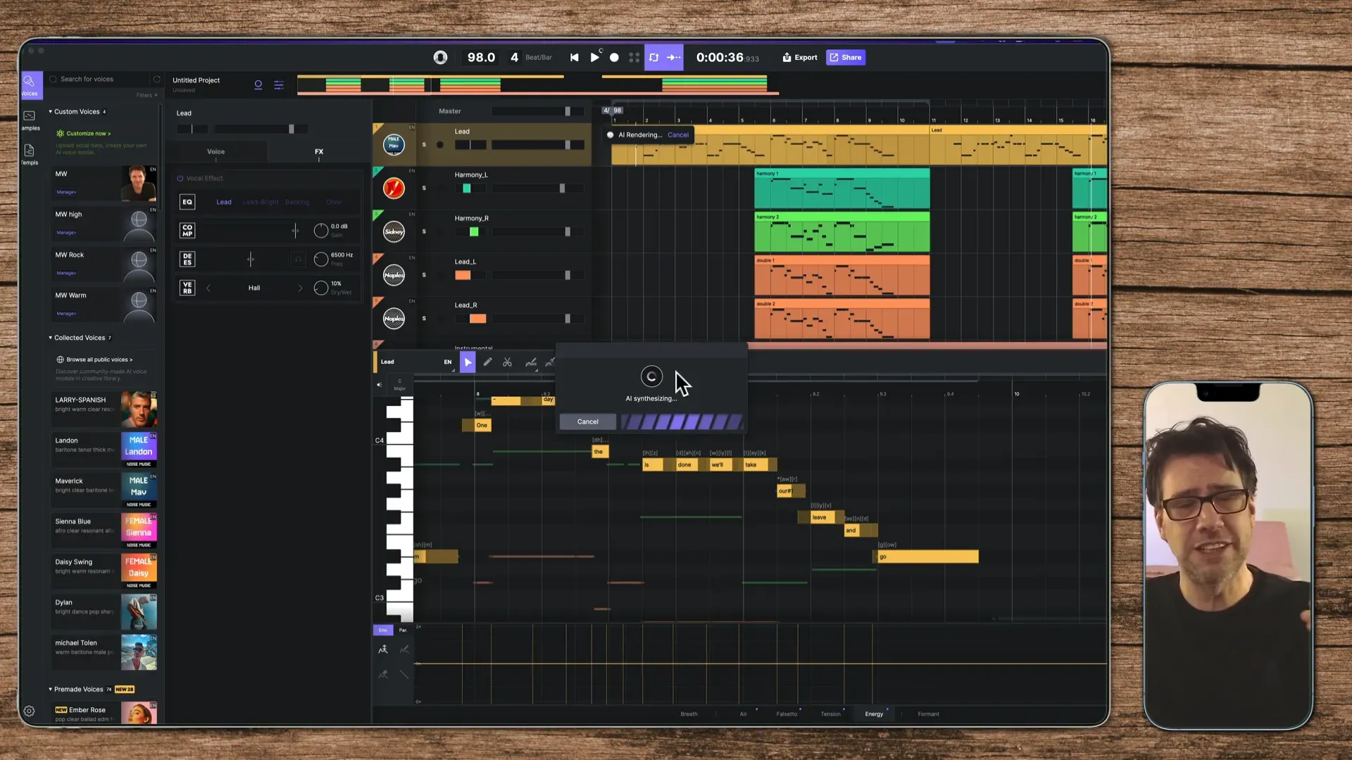 Export-Funktion für Audio