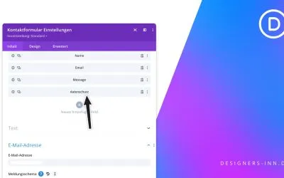 E-Mail-Adresse im Divi Kontaktformular vermisst? So fügst du es hinzu