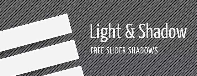 Free Slider Shadows (PSD)