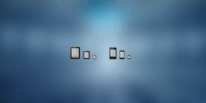iPad and iPhone icons (PSD)