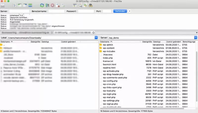 FTP WordPress Installation