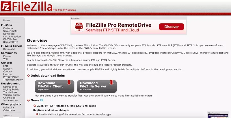 filezilla download mac