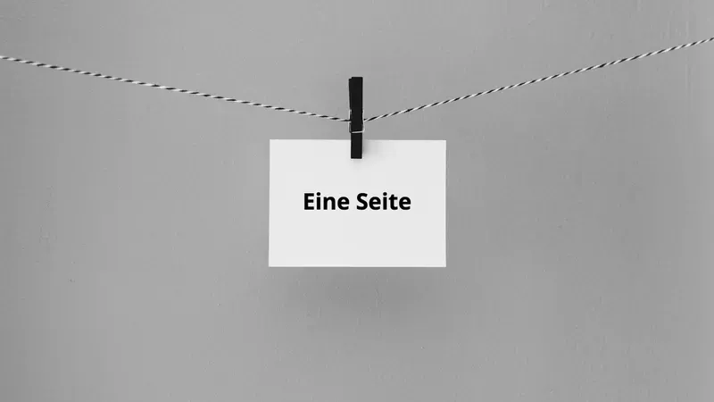 hanged white printing paper