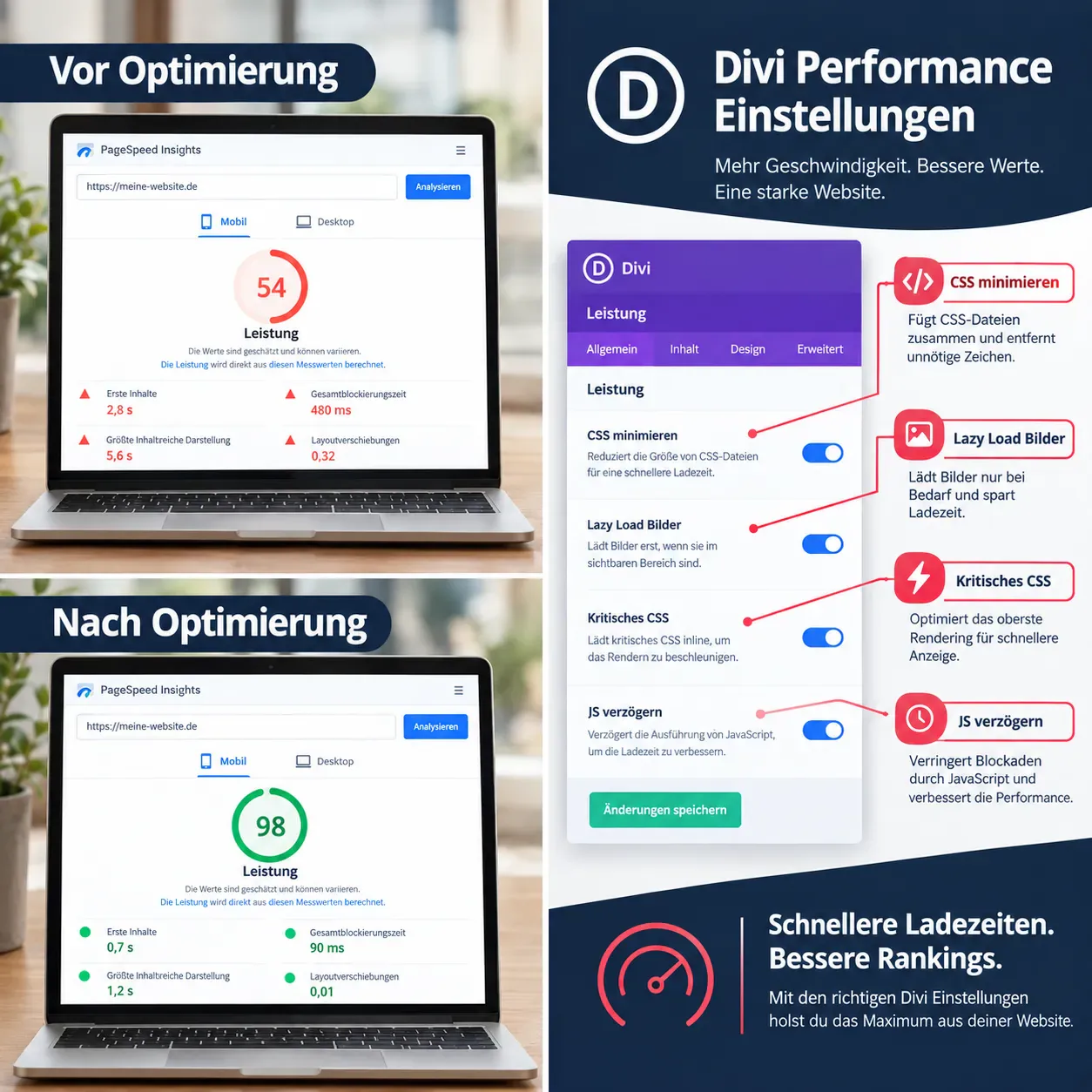 Divi Performance und Page Speed optimieren