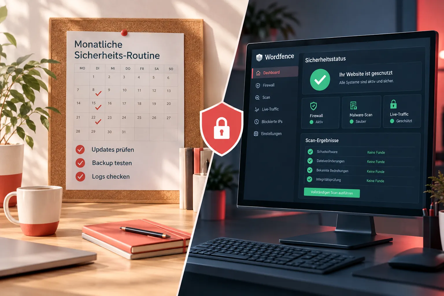 WordPress Sicherheit Routine, was du wöchentlich und monatlich tun solltest
