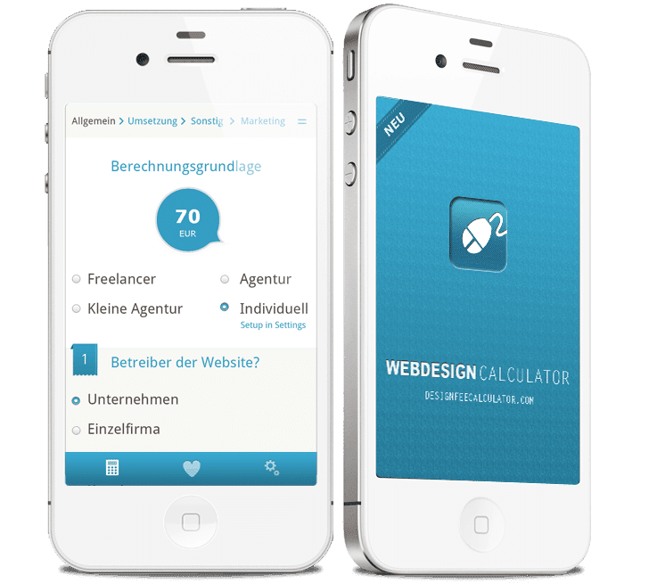 Web Fee - Web Kosten kalkulieren mit dem iPhone Web Fee - Web Kosten kalkulieren mit dem iPhone