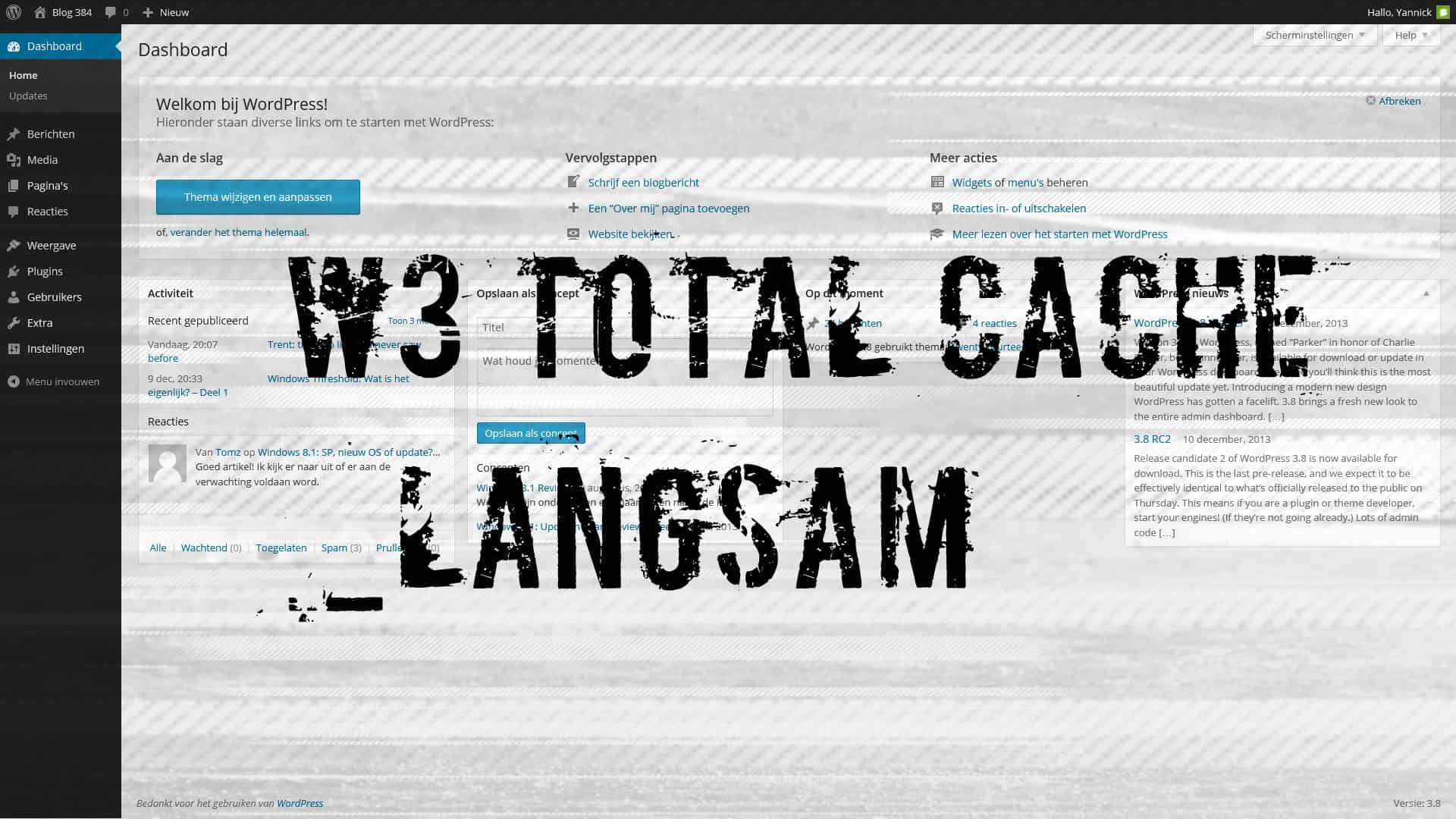 W3 Total Cache Backend langsam