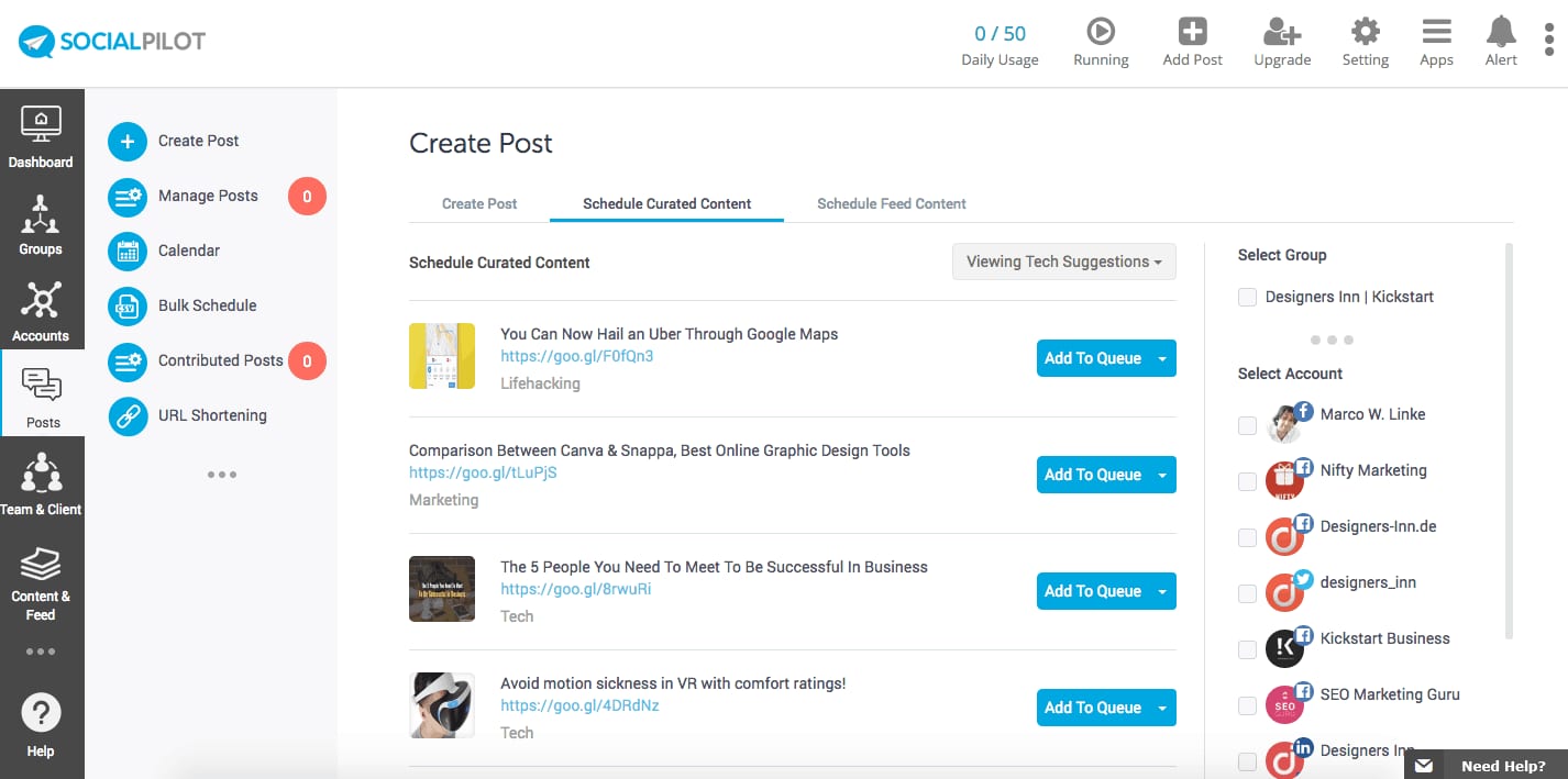 social pilot vs hootsuite vs buffer