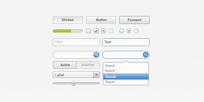 Free UI Set (PSD)