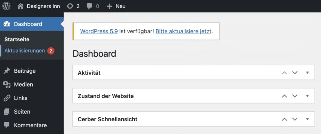 wordpress aktuelle version