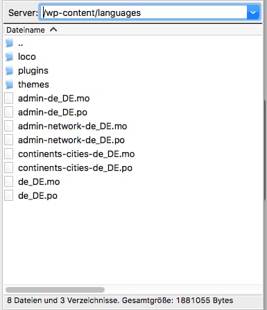wordpress auf deutsch